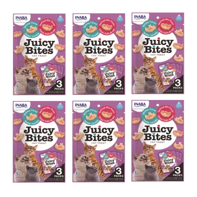 Inaba Juicy Bites 6 x opakowanie 33,9g krewetkiiowocemorze